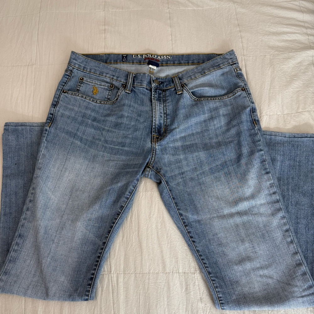 Light Blue U.S Polo Assn Denim Skinny Jeans Size 36X34